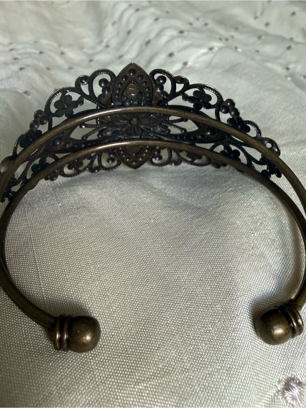 Hummingbird Cuff Bracelet victorian style art nouveau jewelry bird purple gold